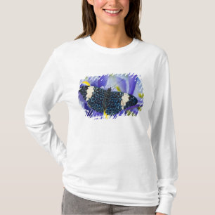 T-shirt Iris Pourpre Papillon Tropical