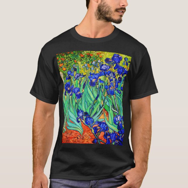 T-shirt Irises par Vincent Van Gogh (Devant)