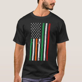 T-shirt Irish American Italy flag Patrick's day cool Irela