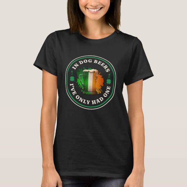 T-shirt Irish Beer Ireland Flag St Patricks Day  Drinking  (Devant)