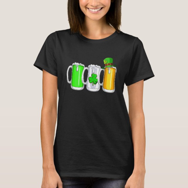 T-shirt Irish Beer Irlande Drapeau Hommes Femmes Sh (Devant)