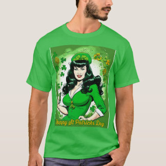 T-shirt Irish Bettie souhaite un bon Jour de la Saint Patr