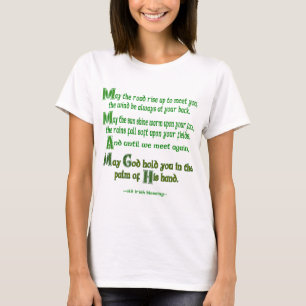 T-shirt Irish Blessing May the Road Rise to Meet You