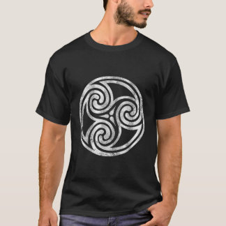 T-shirt Irish Celtic Knot Newgrange Irlande Spiral Triskel