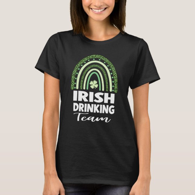 T-shirt Irish Drinking Team St Patrick's Day (Devant)