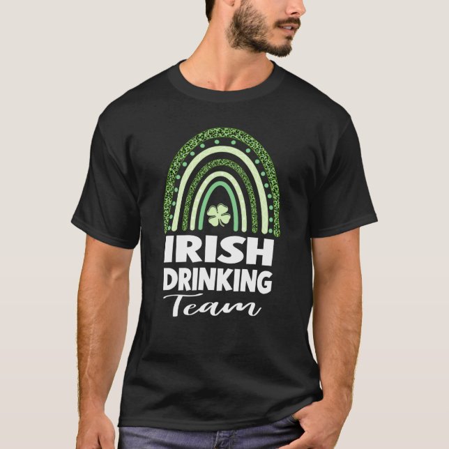 T-shirt Irish Drinking Team St Patrick's Day (Devant)