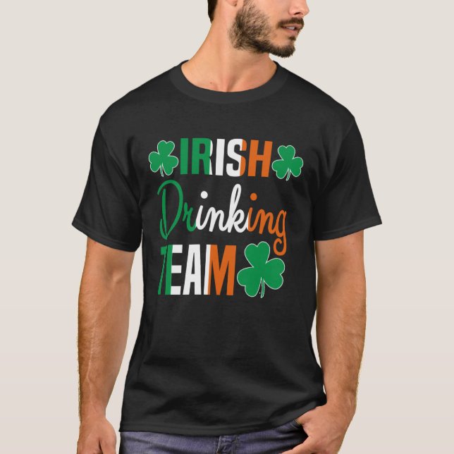 T-shirt Irish Drinking Team St Patricks Day Beer Drinking  (Devant)
