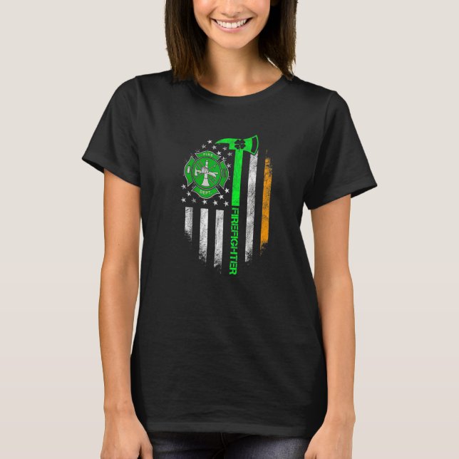 T-shirt Irish Firefighter St Patricks Day Shirt Fireman Pr (Devant)