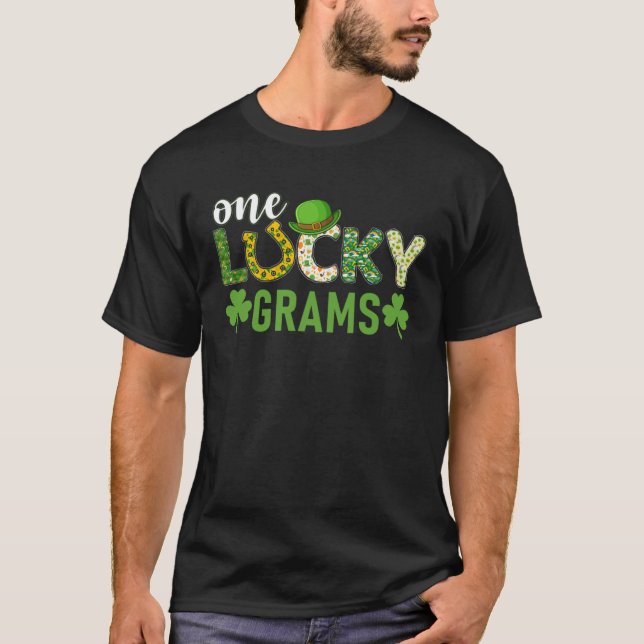 T-shirt Irish Group Matching One Lucky Grams St Patrick s  (Devant)