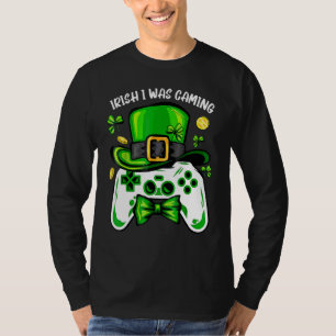 T-shirt Irish I Gaming Funny St Patrick's Day Video Ga
