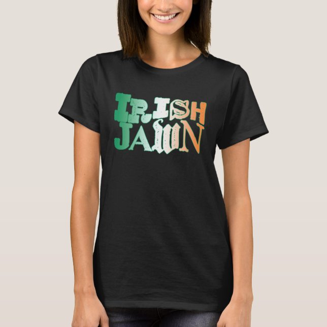 T-shirt Irish Jawn Philly St Patrick s Day Wavy Irish Flag (Devant)