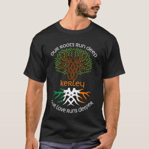 T-shirt Irish KERLEY Nom de famille Notre amour tourne plu
