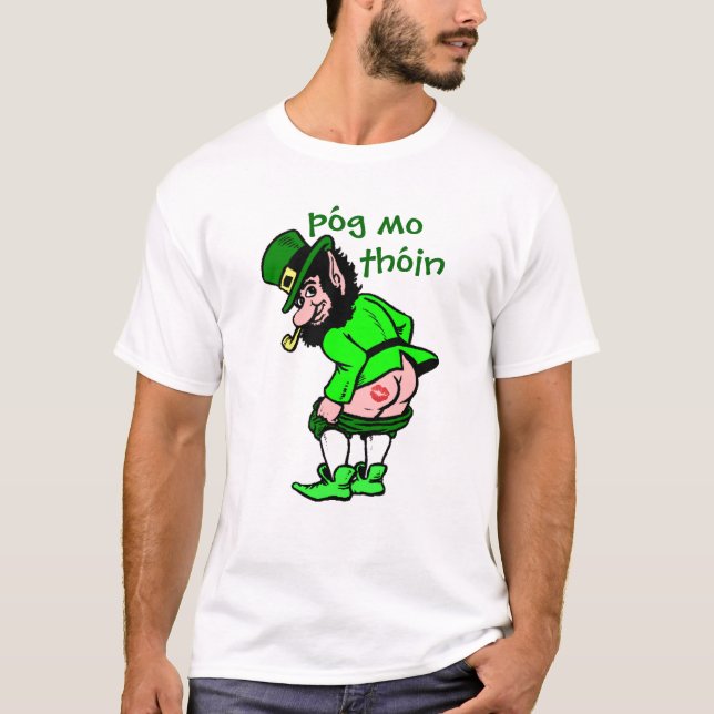 T-shirt Irish Kiss My... Póg Mo Thóin (Devant)
