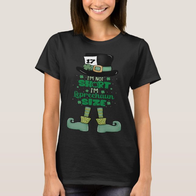 T-shirt Irish Leprechaun Size Leopard Women  St Patricks D (Devant)