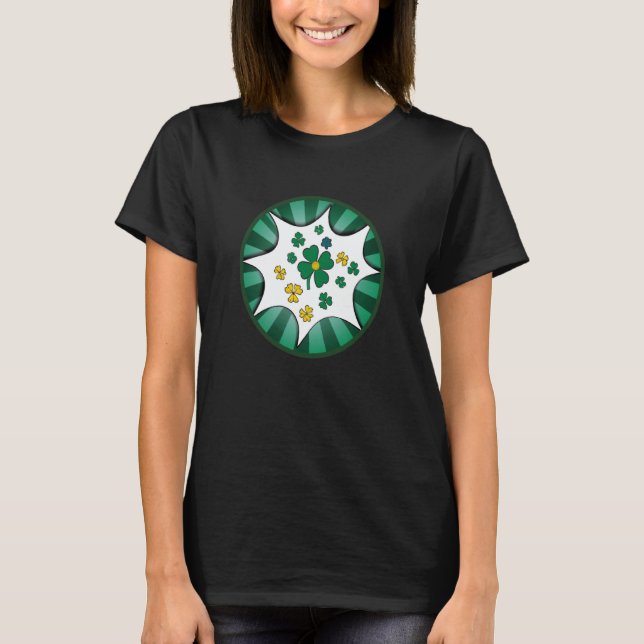 T-shirt Irish lucky shamrock St Patricks Day  7 (Devant)
