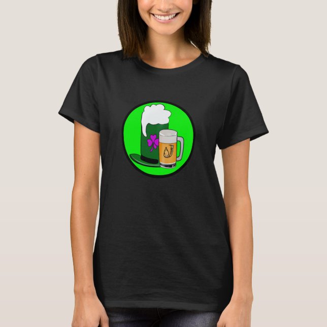T-shirt Irish lucky shamrock with beer mug St Patrick's Da (Devant)