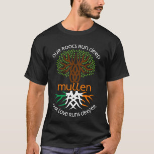 T-shirt Irish MULLEN Nom De Famille Notre Amour Runs Deepe