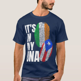T-shirt Irish Plus Puerto Río ADN Mix Flag Heritage