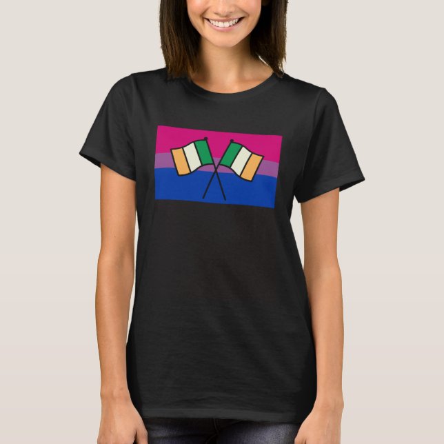 T-shirt Irish Pride Bisexual Pride Flag St Patricks Day Pa (Devant)