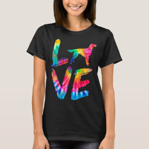 T-shirt Irish Setter Tee Dye Log Chien Maman Papa