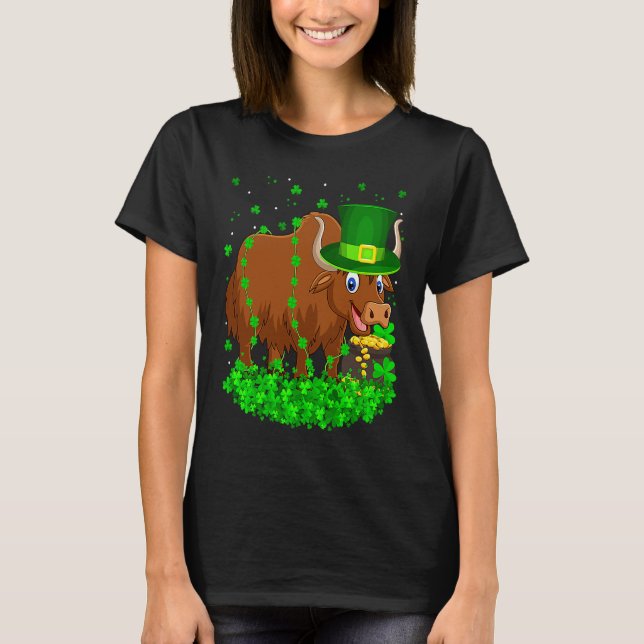T-shirt Irish Shamrock Leprechaun Buffalo St Patrick's Day (Devant)