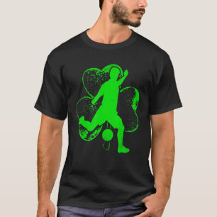 T-shirt Irish Soccer Shamrock Funny Irish St Patrick Day M