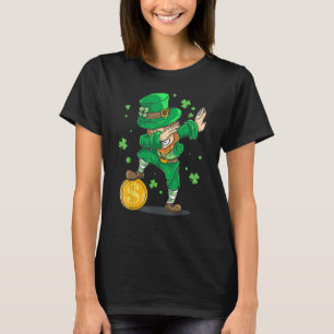 T-shirt Irish St Patrick Day Dabbing Leprechaun Kid Toddl