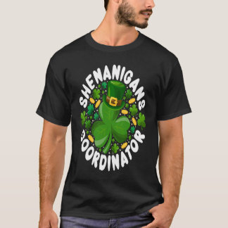 T-shirt Irish St Patricks Day  Shenanigans Coordinator Tea