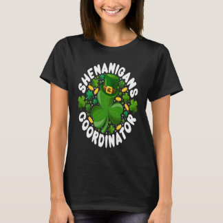 T-shirt Irish St Patricks Day  Shenanigans Coordinator Tea