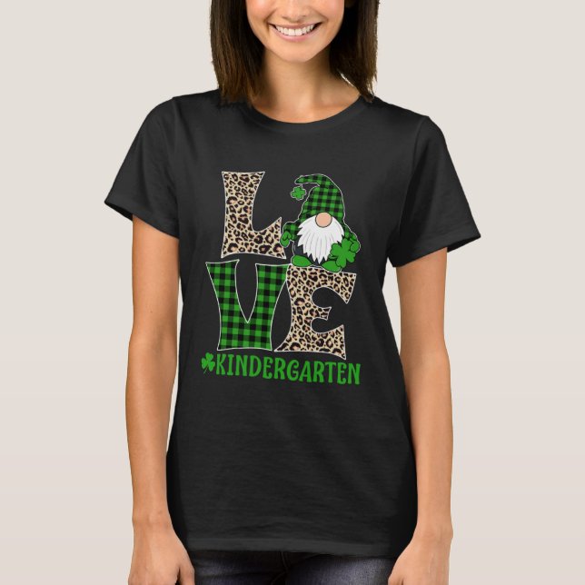 T-shirt Irish Teacher St Patricks Day Love Kindergarten Te (Devant)
