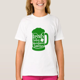 T-shirt Irish Today, Hungover Demain