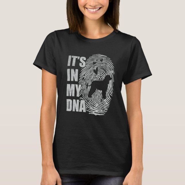 T-shirt Irish Water Spaniel DNA Dog Mom Dad Dog (Devant)