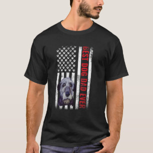 T-shirt Irish Wolfhound Meilleur Chien Papa Jamais America