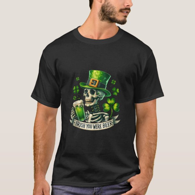 T-shirt Irish You Were Beer St Patrick's Day Green Beer Dr (Devant)
