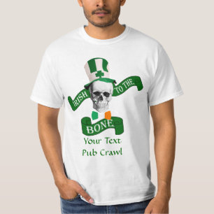 T-shirt Irlandais à l'os Saint Patrick's day