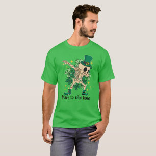 T-shirt Irlandais à l'os squelette squelette squelette squ