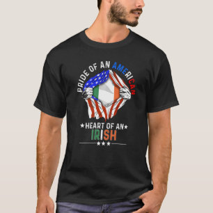 T-shirt Irlandais American America Pride pays étranger Ire