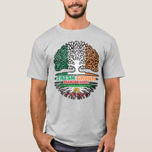 T-shirt Irlandais Croissance, Racines Iraniennes – Lion et