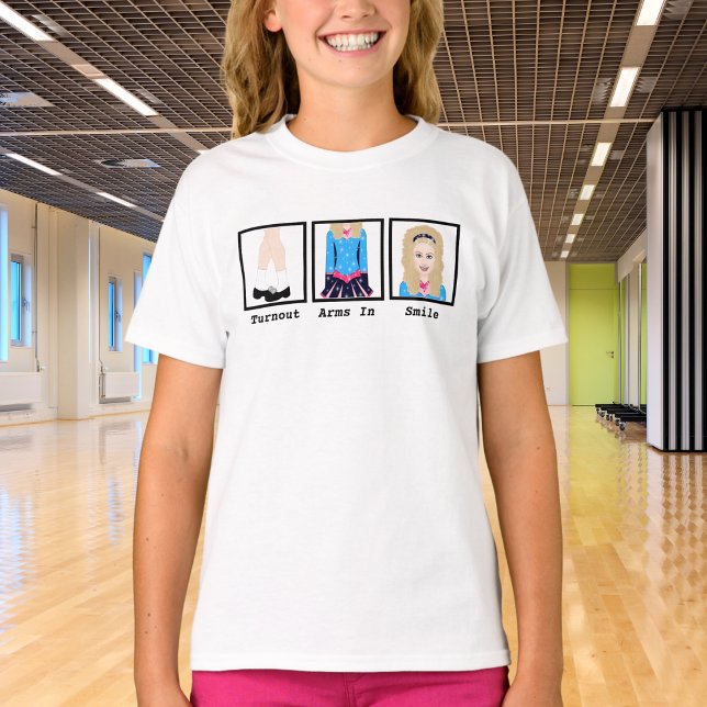 T-shirt Irlandais Dance Drôle, Armoiries, Smile (Créateur téléchargé)