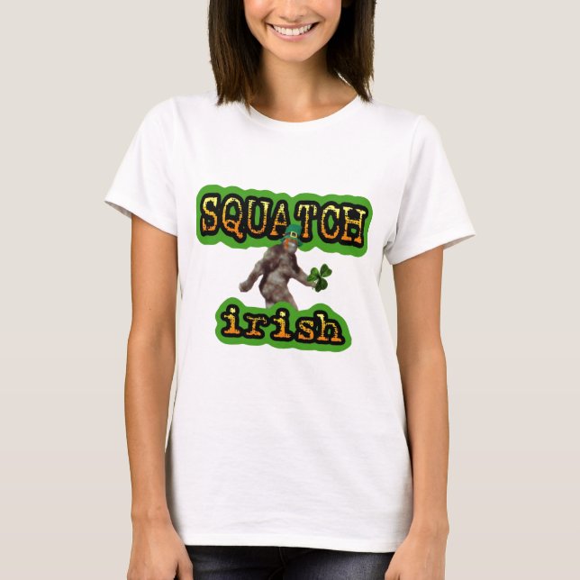 T-shirt Irlandais de squatch (Devant)
