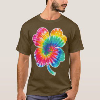 T-shirt Irlandais Lucky Shamrock Tie Dye Clover St Patrick