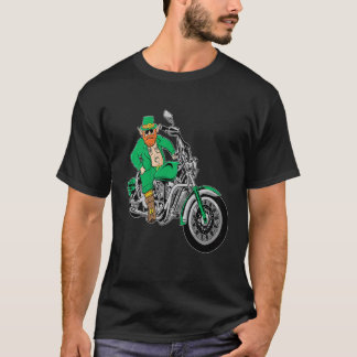 T-shirt Irlandais Motorcycle Chemise Jour de la Saint Patr