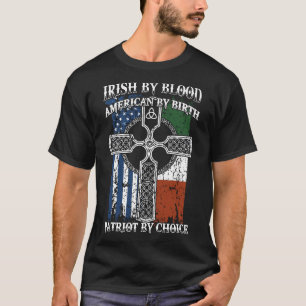 T-shirt Irlandais par l'Américain de sang par le patriote