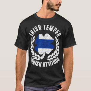 T-shirt Irlandais Temper Finlande St patrick drapeau d'att