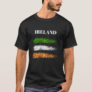 T-shirt *~* IRLANDE Drapeau Abstrait simple