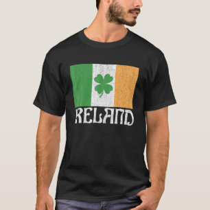 T-shirt Irlande Drapeau irlandais Rétro Jour de la Saint P