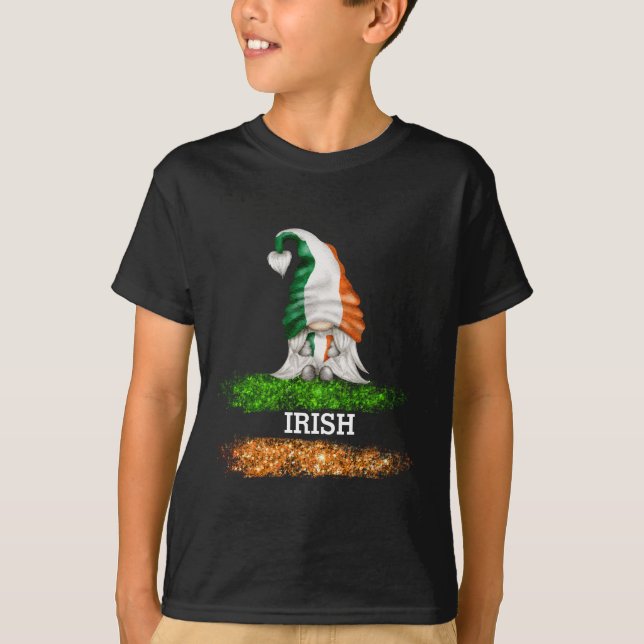 T-shirt *~* IRLANDE Drapeau IRLANDE GNOME BOYER (Devant)