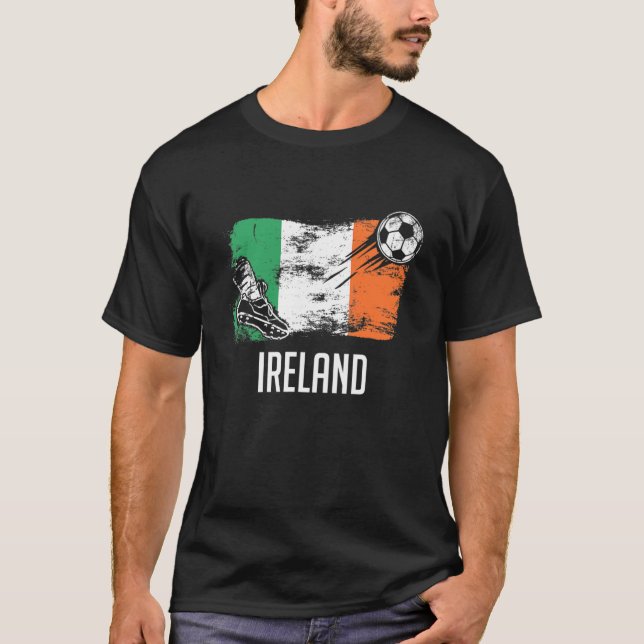 T-shirt Irlande Drapeau Jersey Irlande Soccer Team Irlande (Devant)