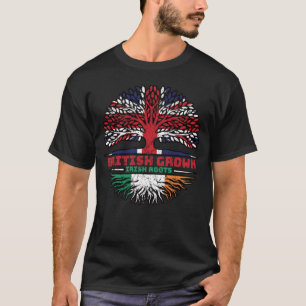 T-shirt Irlande Royaume-Uni Royaume-Uni British Tree Roots