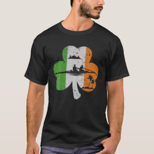 T-shirt Irlande shamrock Irlandaise Irlandais aviron St Pa